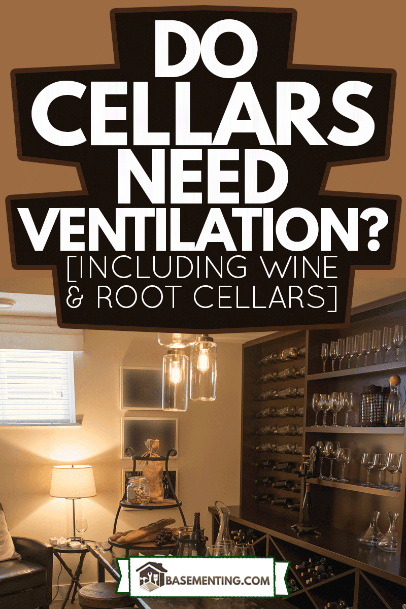 Room with dark dining furniture and wine filled shelves, Do Cellars Need Ventilation? [Including Wine & Root Cellars]