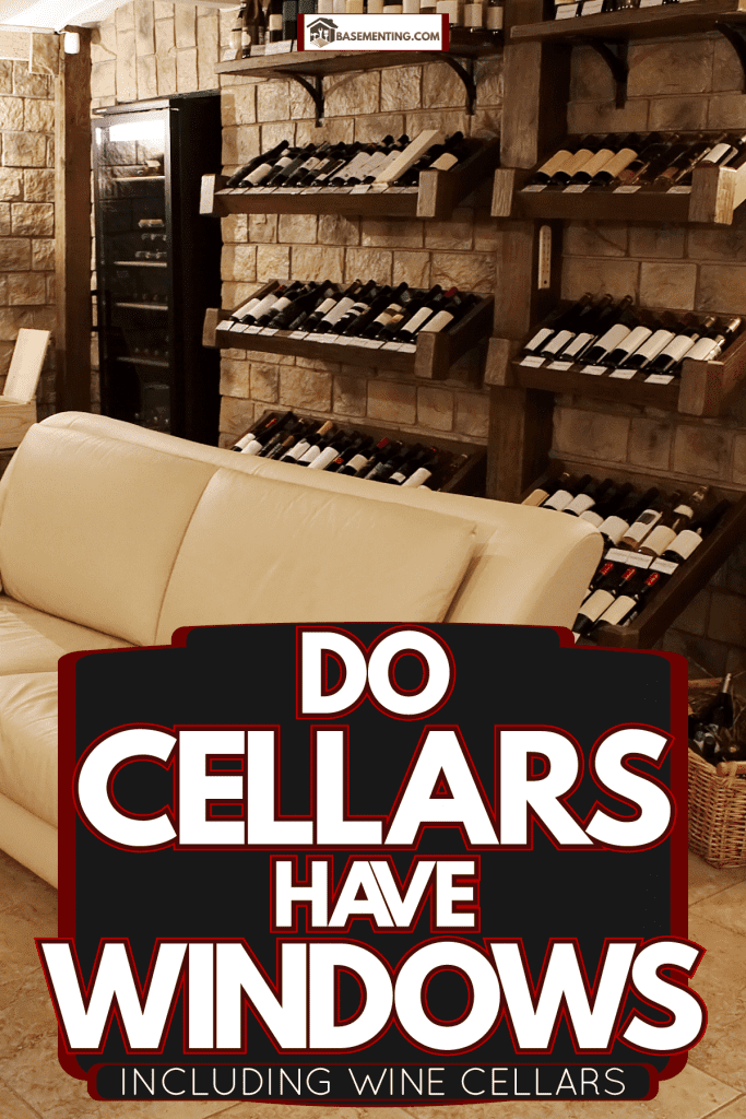 A homey and elegant wine cellar with a tall wine rack on the back, Do Cellars Have Windows [Including Wine Cellars]