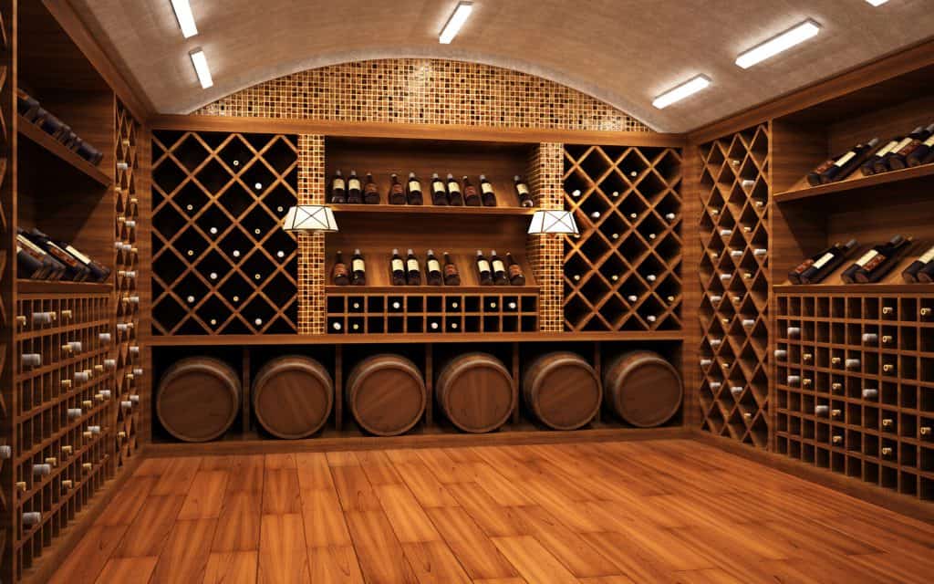 Modern wine vault